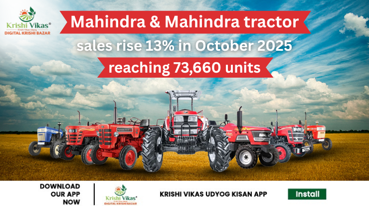 Mahindra & Mahindra tractor sales in October 2025