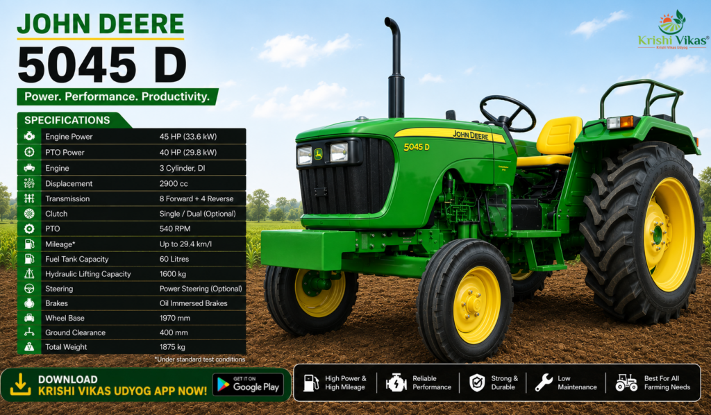 Best Compact Tractors for Small Farms
John Deere 5045 D