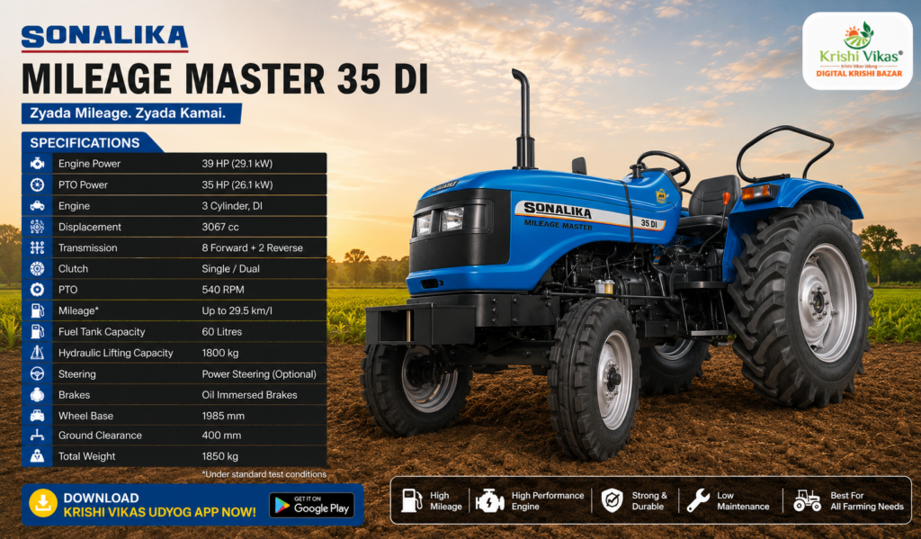 Sonalika Mileage Master 35 DI
Best Tractors