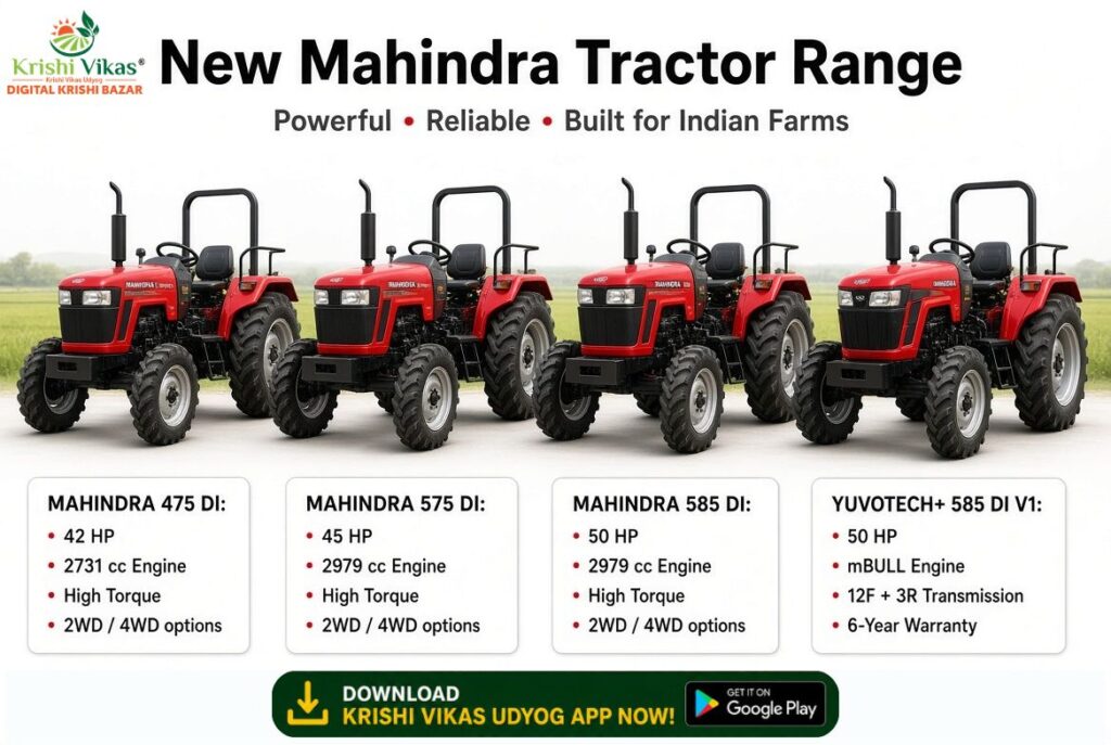 New Mahindra Tractor Range