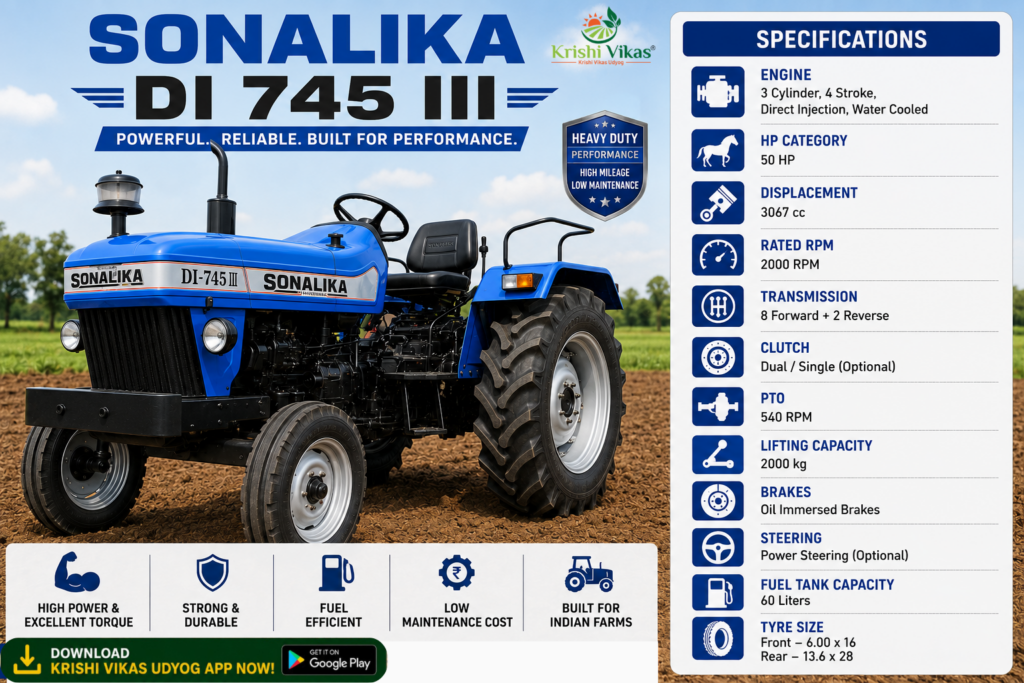 Tractor Models Ranked by Fuel Efficiency Sonalika DI 745 III