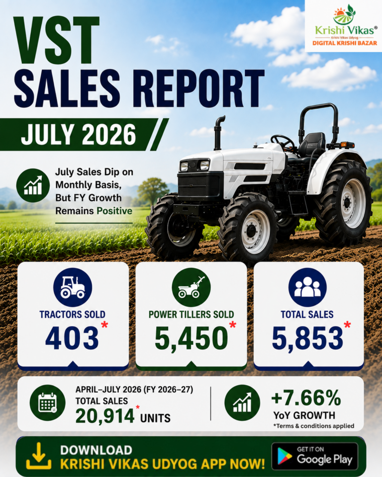 VST Tractor Sales Report July 2026