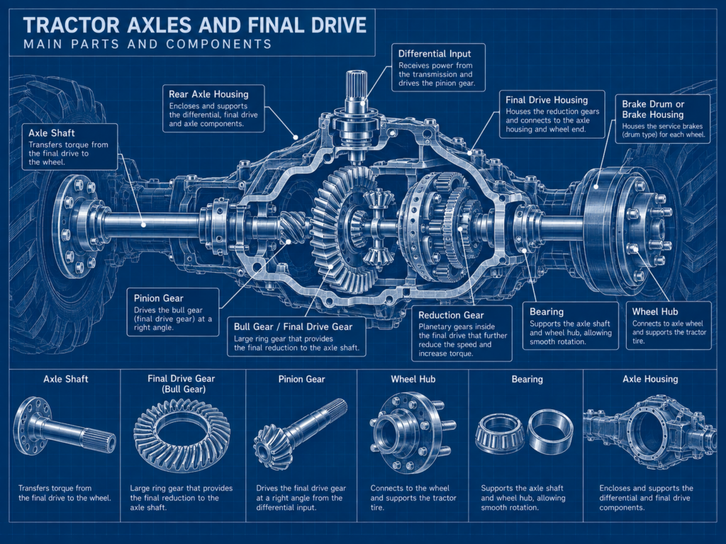 Tractor Axles and Final Drive