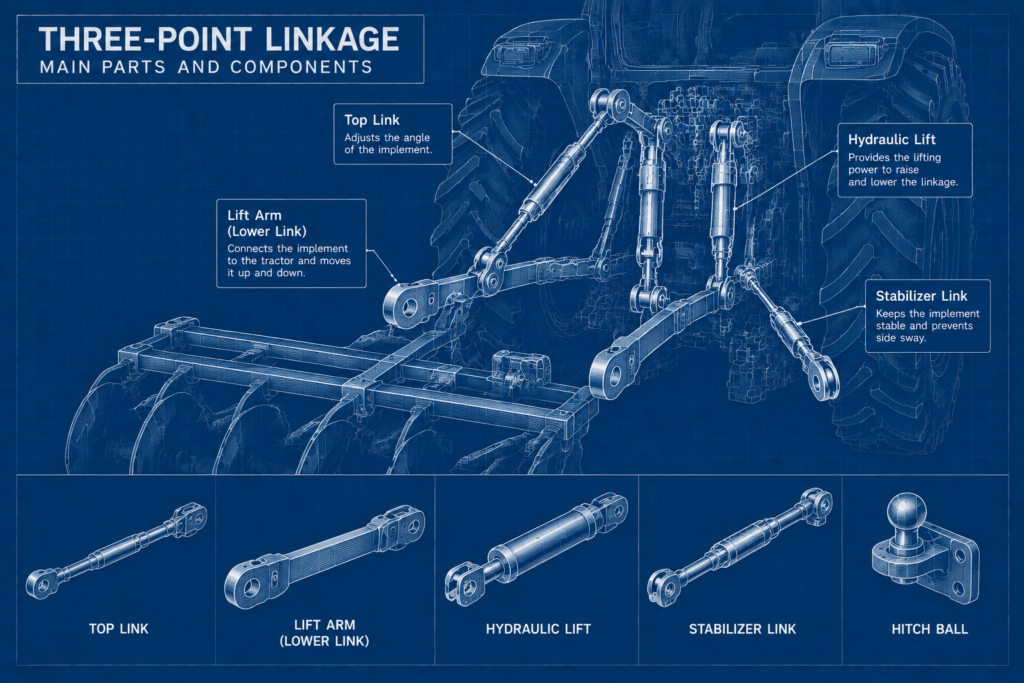 Tractor Three-Point Linkage