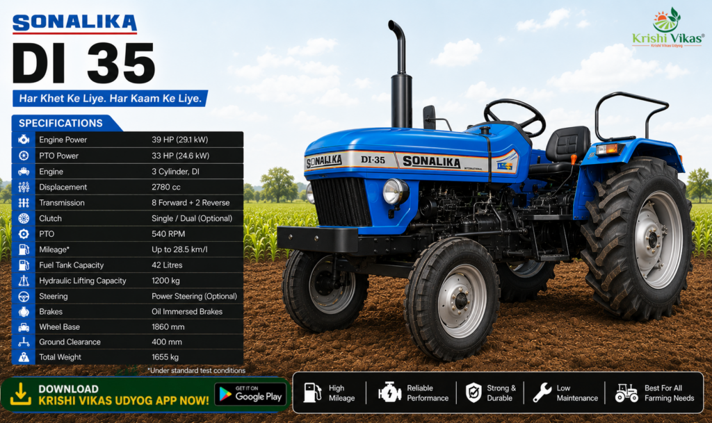 Best 30–45 HP Tractors Sonalika DI 35
